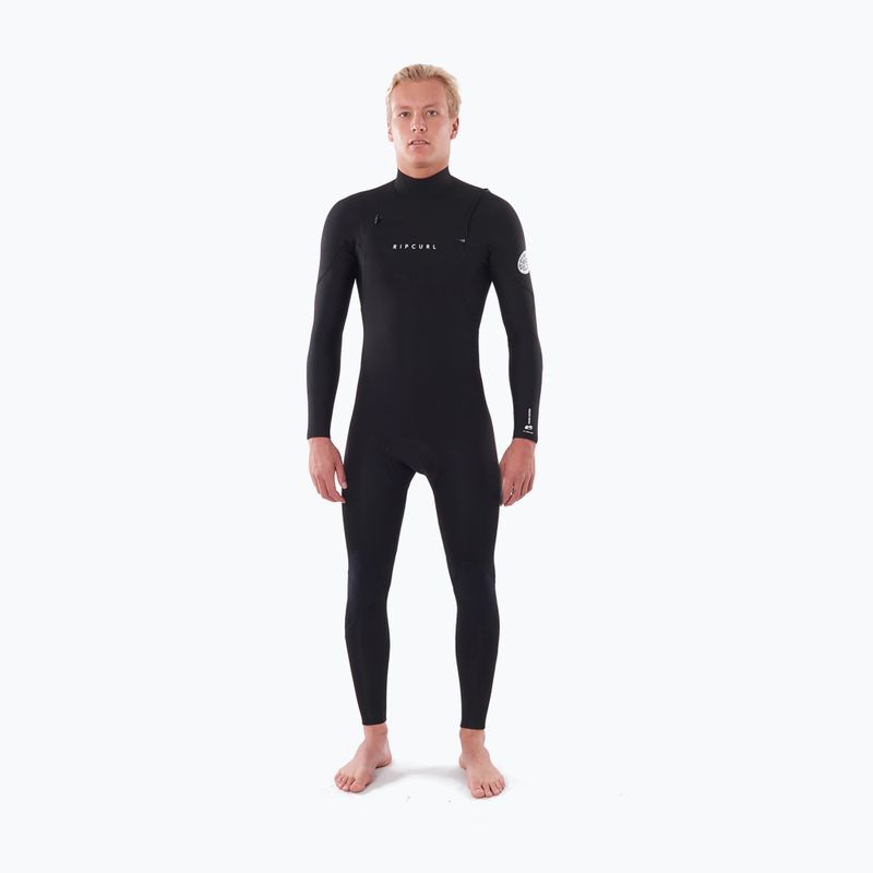 Pianka do pływania męska Rip Curl Dawn Patrol Performance 5/3 mm Chest Zip black