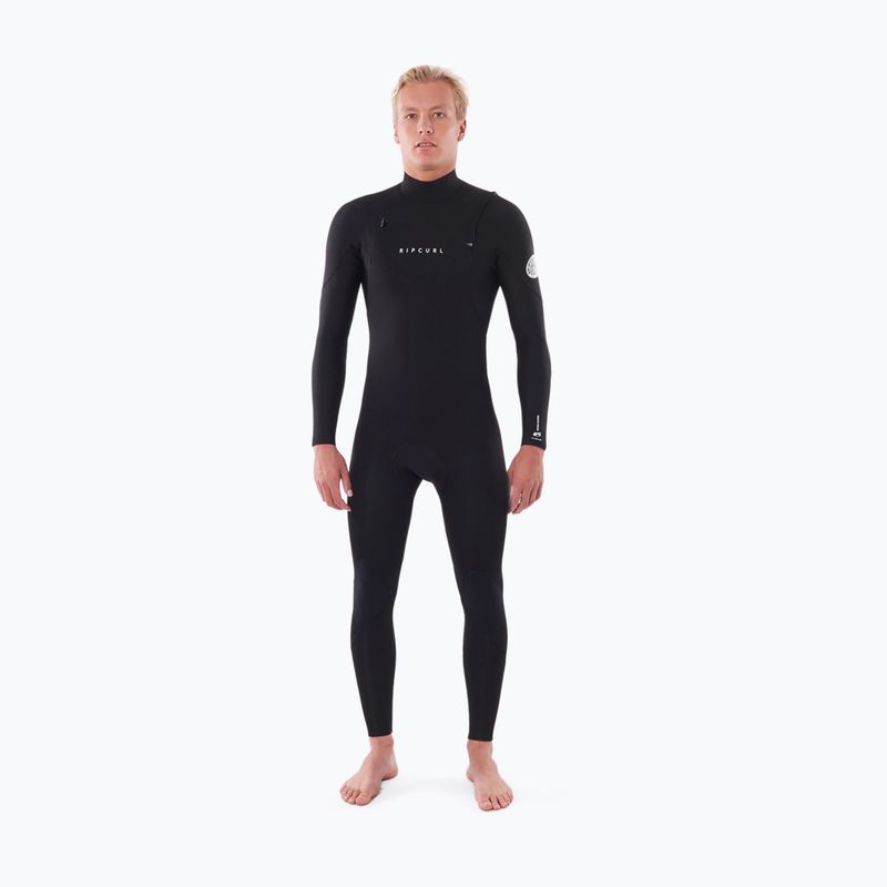 Pianka do pływania męska Rip Curl Dawn Patrol Performance 4/3 mm Chest Zip black
