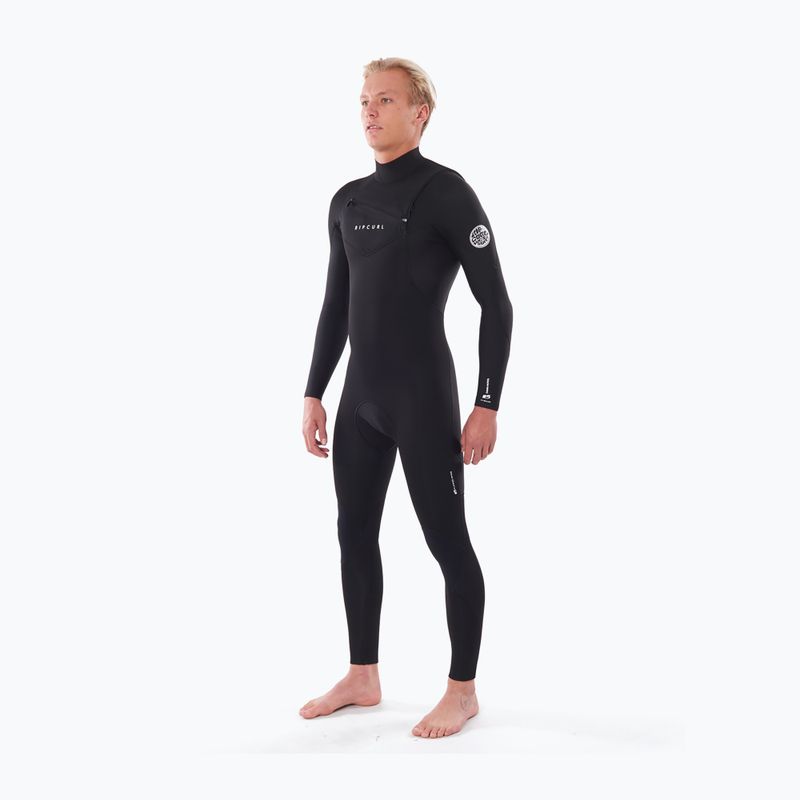 Pianka do pływania męska Rip Curl Dawn Patrol Performance 3/2 mm Chest Zip black