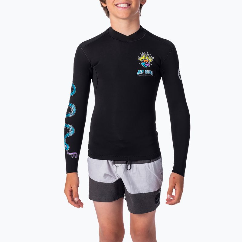 Koszulka neoprenowa dziecięca Rip Curl Dawn Patrol L/SL Jkt black