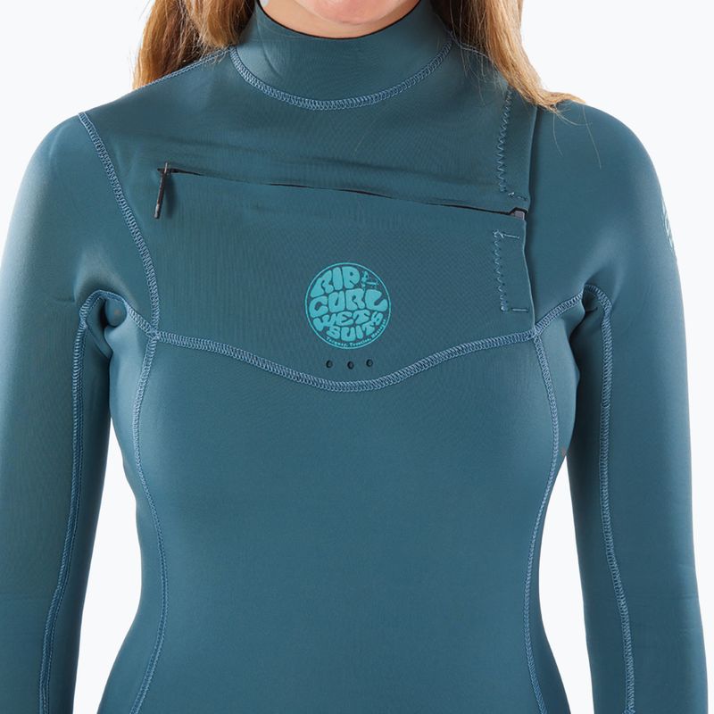 Pianka do pływania damska Rip Curl Dawn Patrol Performance 4/3 mm Chest Zip green 3
