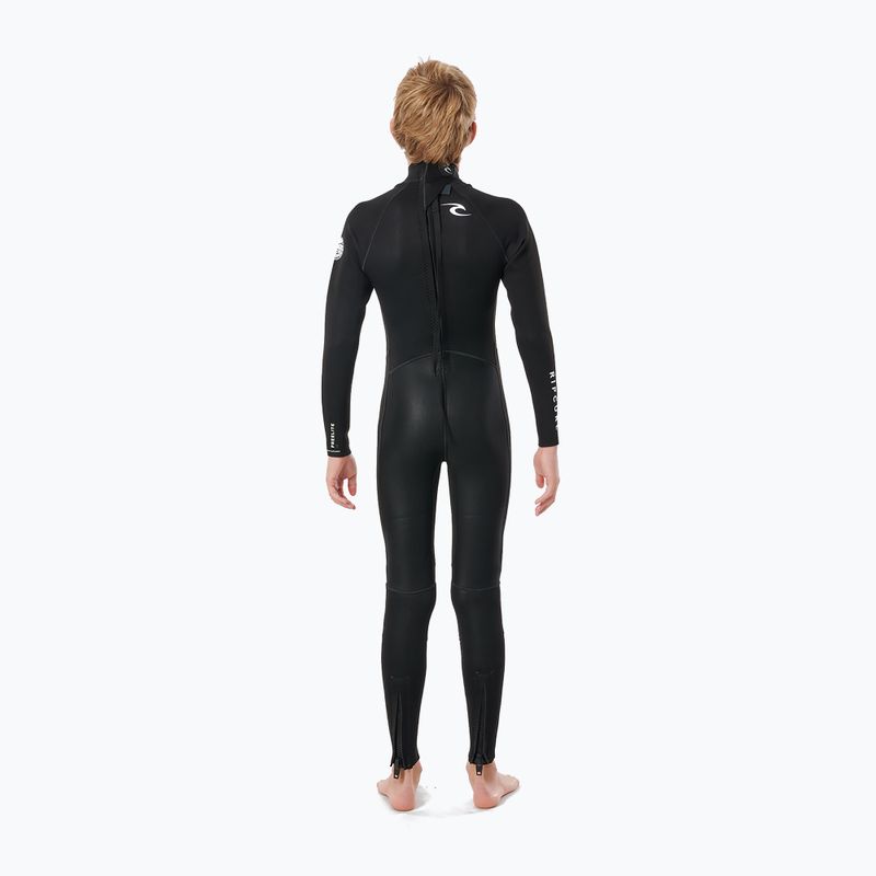 Pianka do pływania dziecięca Rip Curl Junior Freelite 3/2 mm Back Zip Flat Lock black 2