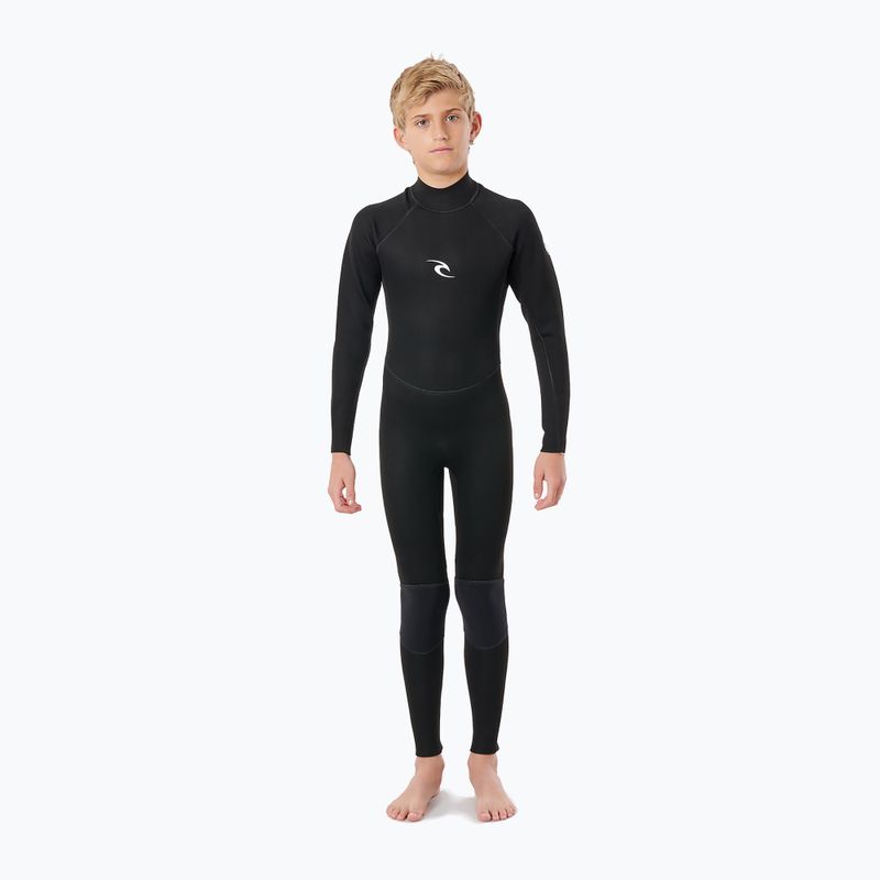 Pianka do pływania dziecięca Rip Curl Junior Freelite 3/2 mm Back Zip Flat Lock black 3
