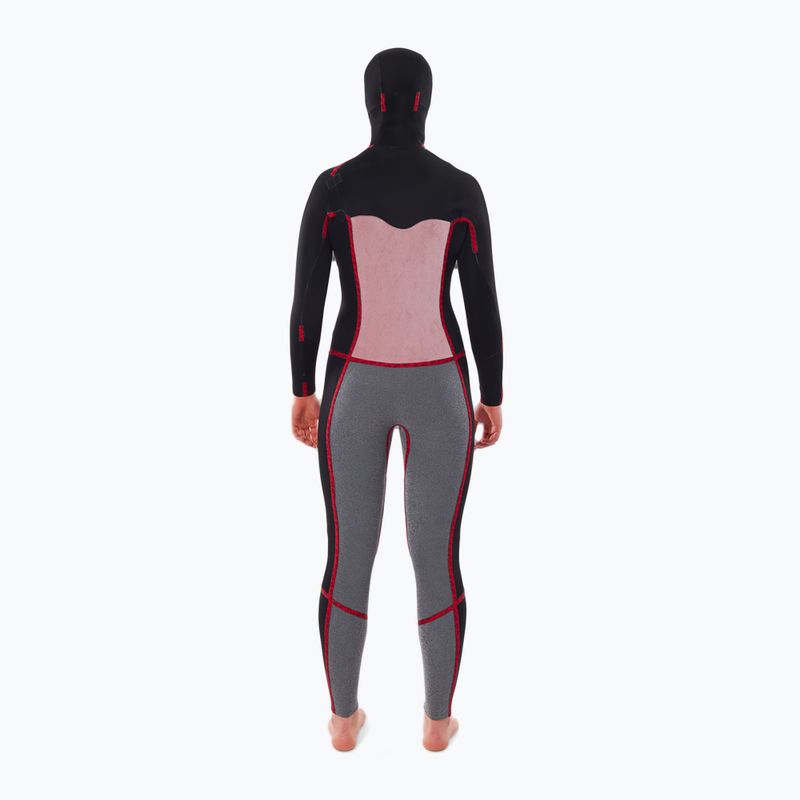 Pianka do pływania damska Rip Curl Dawn Patrol 5/4mm Chest Zip Hooded black 4