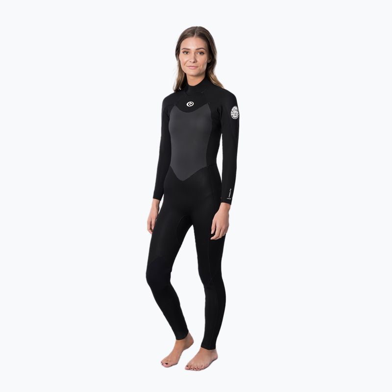Pianka do pływania damska Rip Curl Omega 4/3 mm Back Zip black WSM9CW