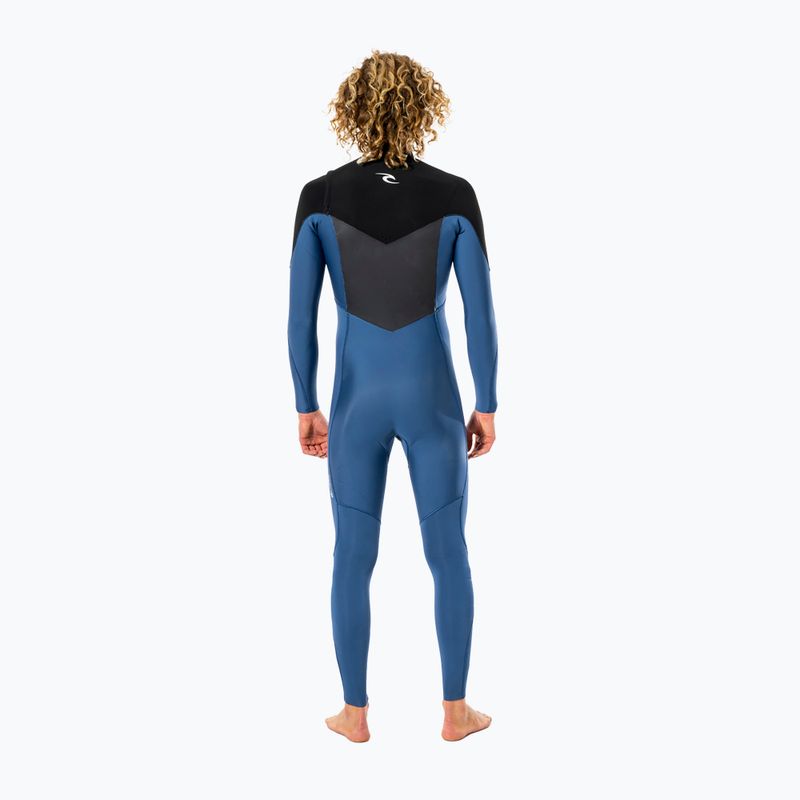 Pianka do pływania męska Rip Curl Dawn Patrol 4/3 mm Chest Zip blue/black 3