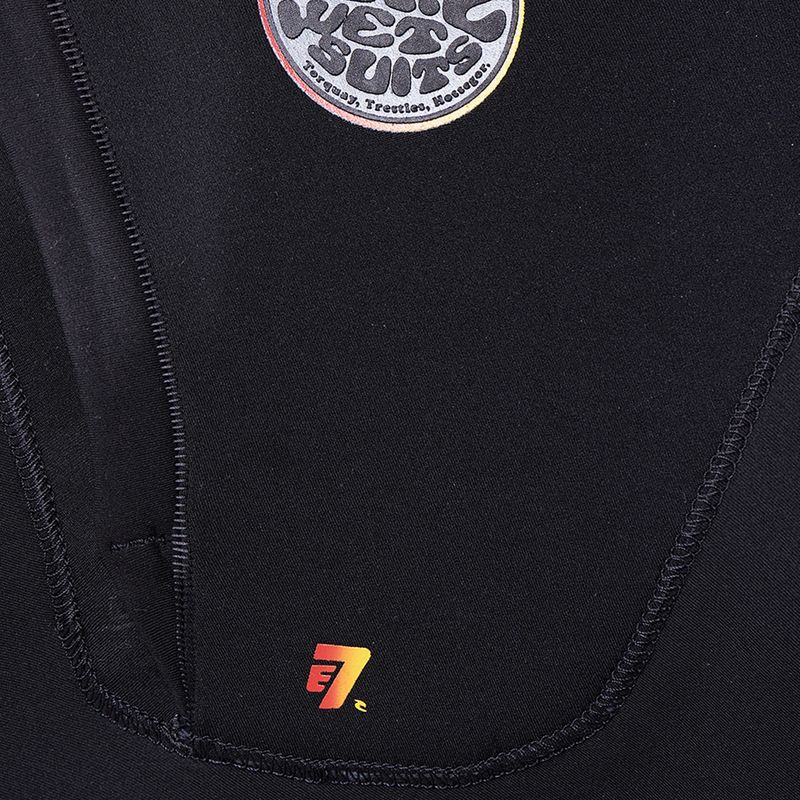Pianka do pływania męska Rip Curl Flashbomb Heatseeker 5/4mm Hooded Zip Free black 9