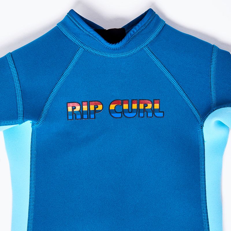 Pianka do pływania dziecięca Rip Curl Groms Omega 1,5 mm Back Zip Springsuit aqua 3