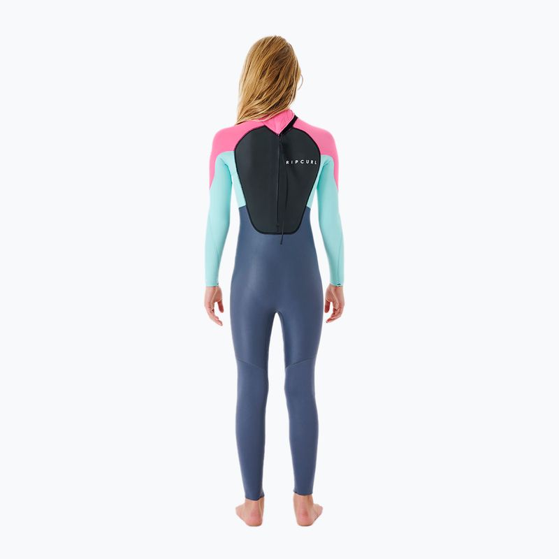 Pianka do pływania dziecięca Rip Curl Groms Omega 3/2 mm Back Zip pink 2