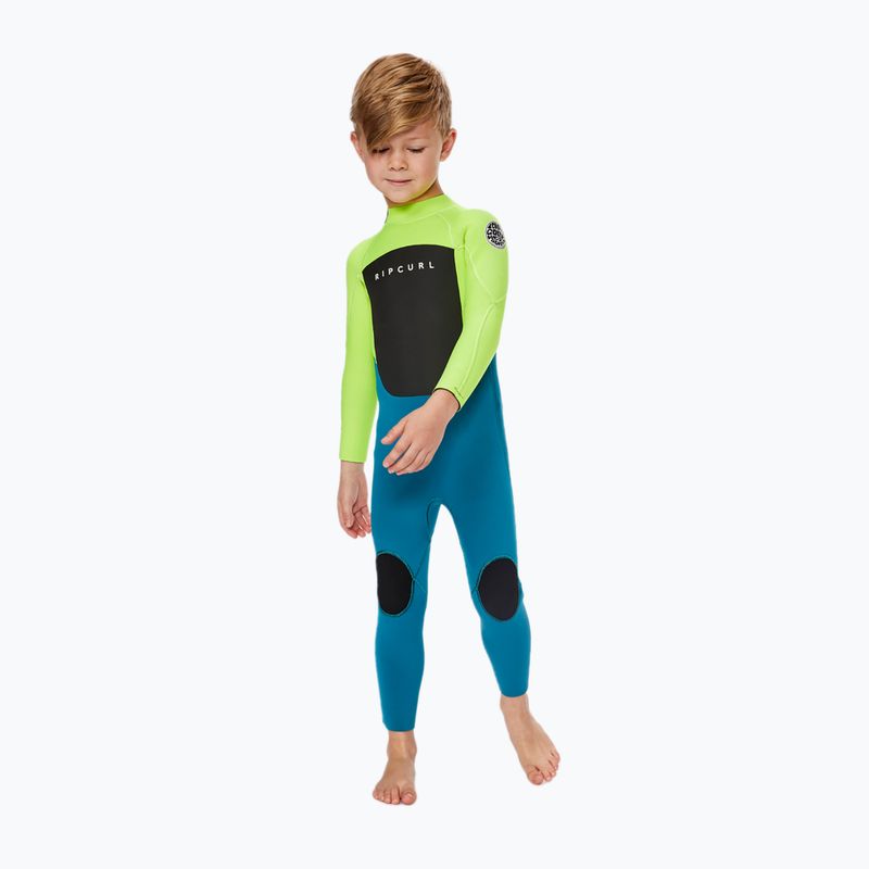 Pianka do pływania dziecięca Rip Curl Groms Omega 3/2 mm Back Zip lemon