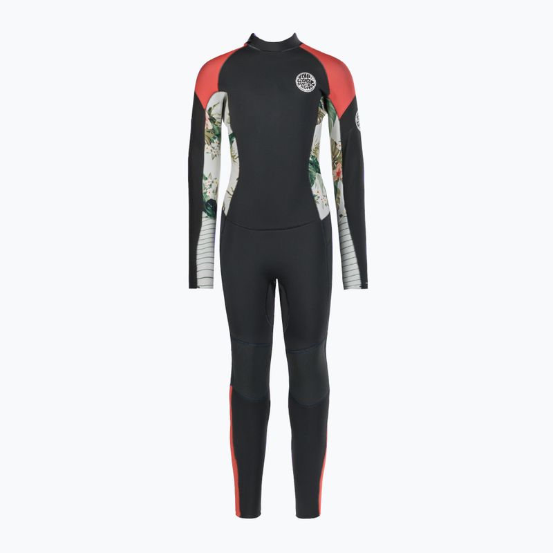 Pianka do pływania dziecięca Rip Curl Dawn Patrol 3/2 mm E-Stitch Back Zip charcoal 2