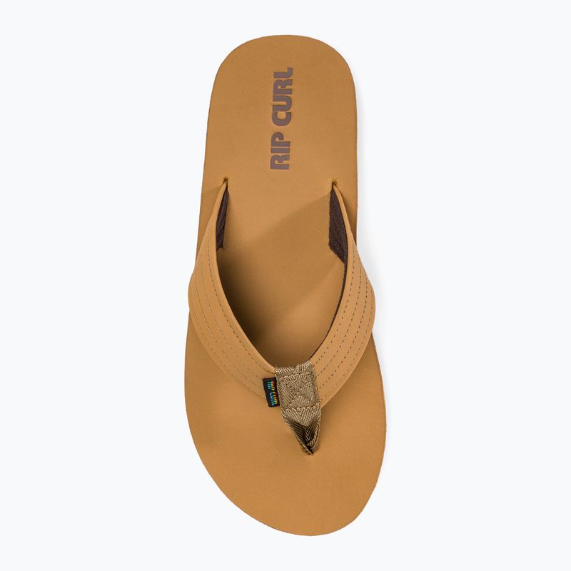 Japonki męskie Rip Curl Revival Leather Open Toe tan 5