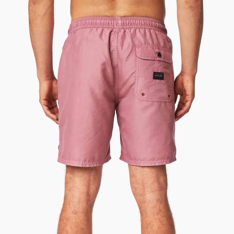 Szorty kąpielowe męskie Rip Curl Easy Living Volley maroon 3
