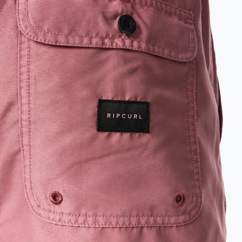 Szorty kąpielowe męskie Rip Curl Easy Living Volley maroon 4