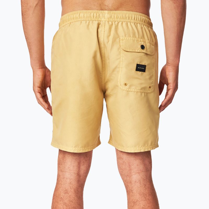 Szorty kąpielowe męskie Rip Curl Easy Living Volley vintage yellow 3