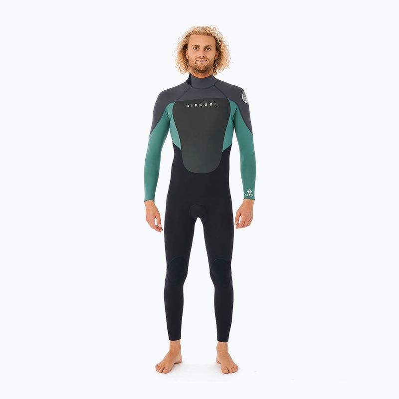 Pianka do pływania męska Rip Curl Omega 4/3 mm Back Zip Eco muted green