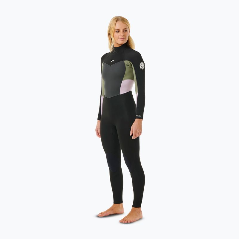 Pianka do pływania damska Rip Curl Omega 3/2 mm Back Zip khaki 3
