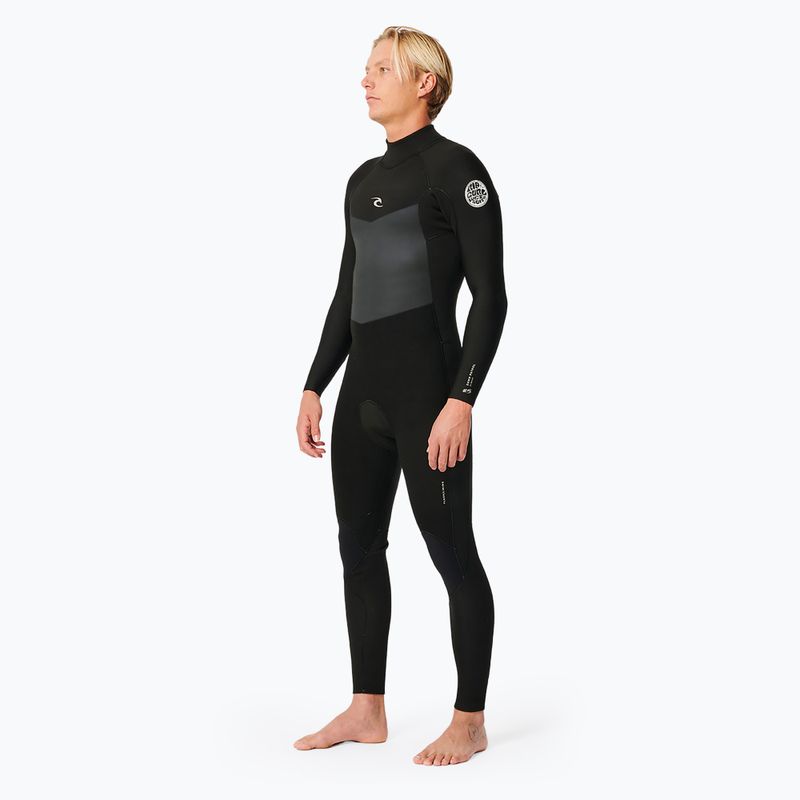 Pianka do pływania męska Rip Curl Dawn Patrol 4/3 Back Zip black 2