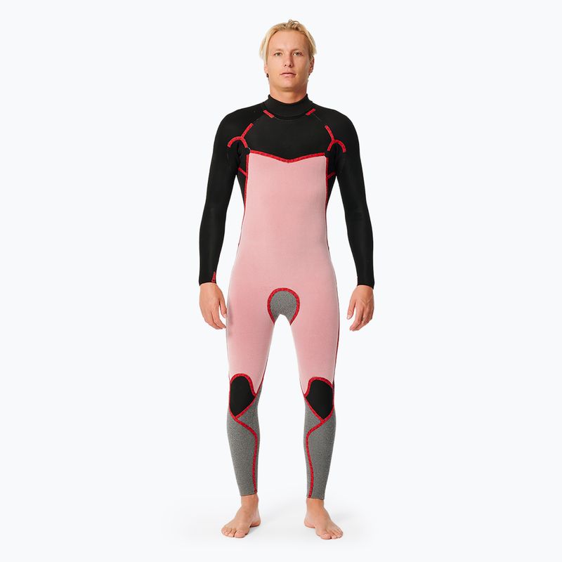 Pianka do pływania męska Rip Curl Dawn Patrol 3/2 mm Back Zip black 3