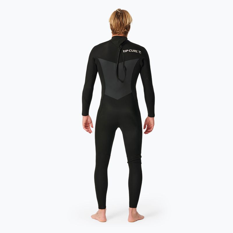 Pianka do pływania męska Rip Curl Dawn Patrol 3/2 mm Back Zip black 4