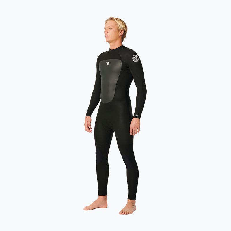 Pianka do pływania męska Rip Curl Omega 4/3 mm Back Zip black 2