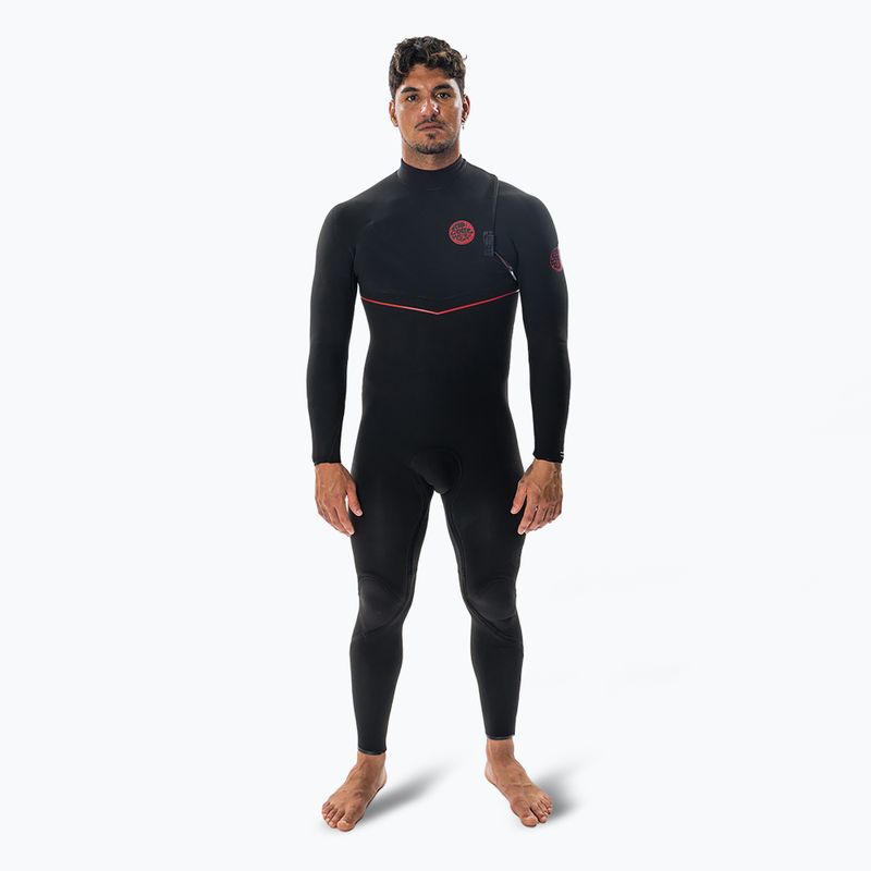 Pianka do pływania męska Rip Curl Flashbomb Fusion 3/2 mm Zip Free black