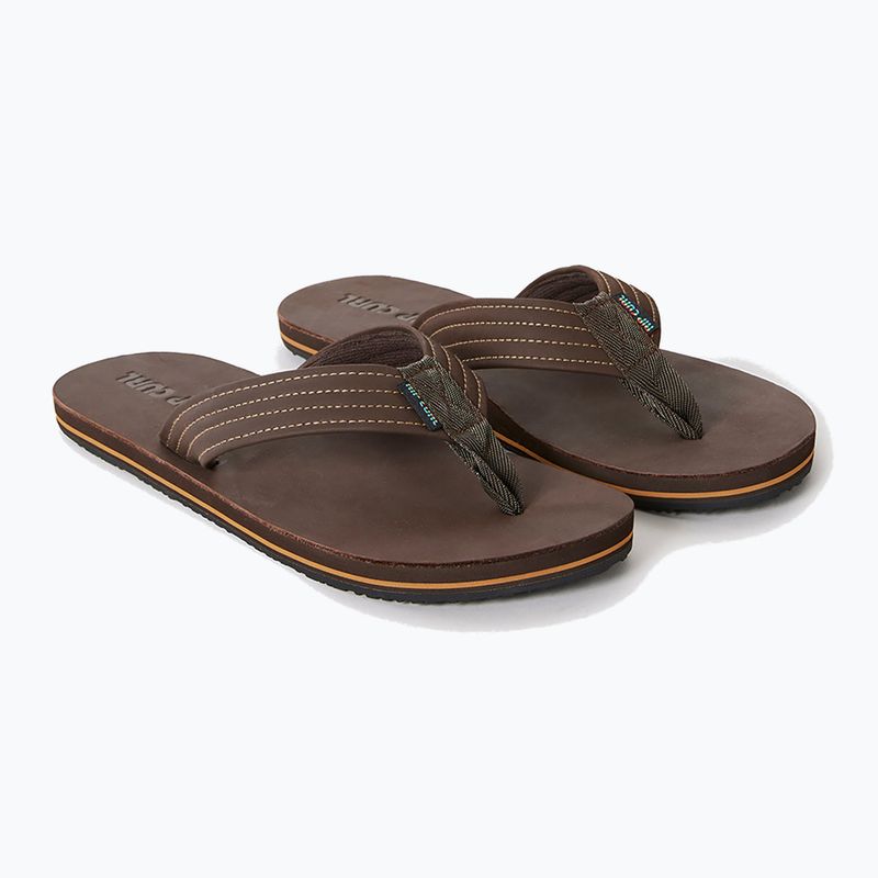 Japonki męskie Rip Curl Revival Leather Open Toe brown 8