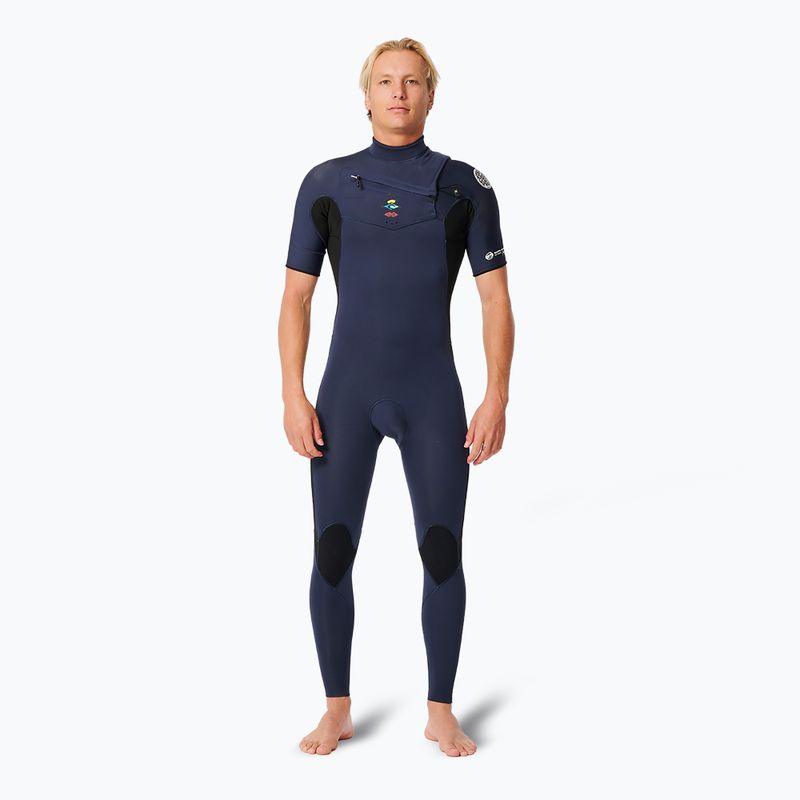 Pianka do pływania męska Rip Curl Dawn Patrol Performance 2/2 mm Chest Zip dark navy