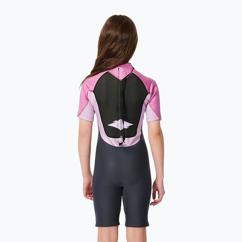 Pianka do pływania dziecięca Rip Curl Omega 2 mm Back Zip Springsuit purple 3