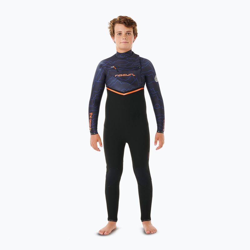 Pianka do pływania dziecięca Rip Curl Flashbomb 4/3 mm Chest Zip purple night