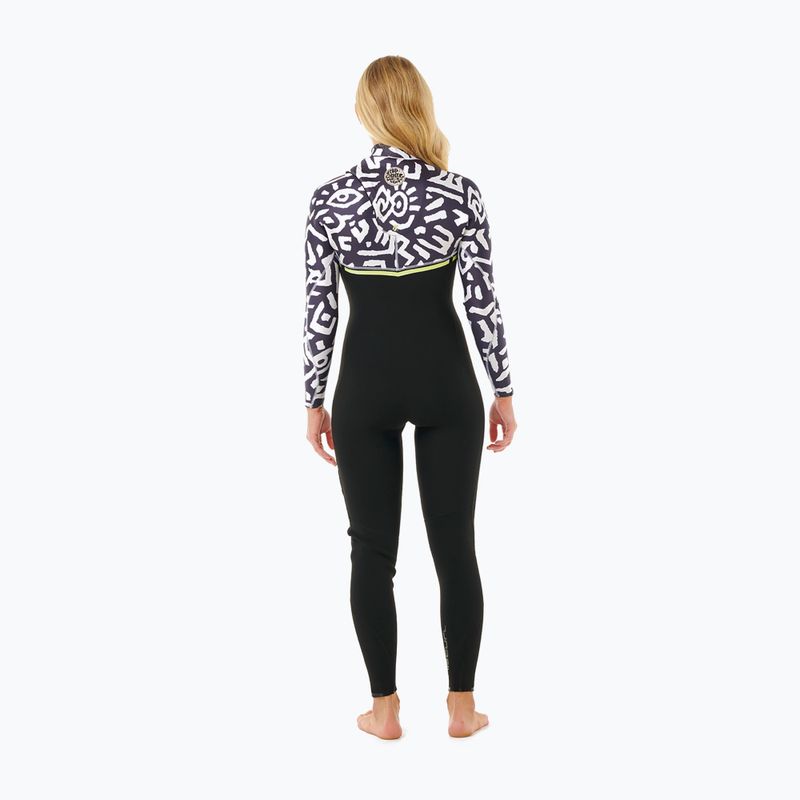 Pianka do pływania damska Rip Curl E-Bomb 4/3 mm Zip Free Sublimed black/ lime 2