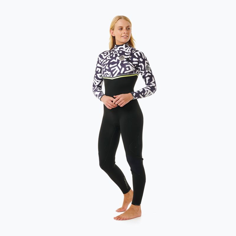 Pianka do pływania damska Rip Curl E-Bomb 4/3 mm Zip Free Sublimed black/ lime 3