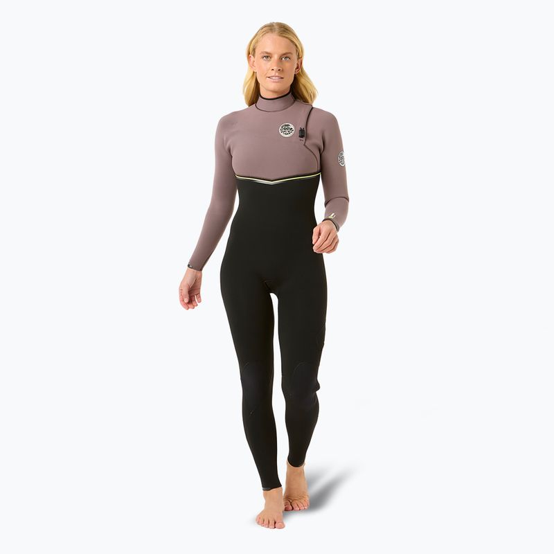 Pianka do pływania damska Rip Curl E-bomb 3/2 mm Zip Free eggplant 3