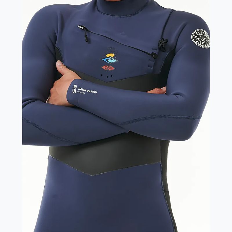 Pianka do pływania męska Rip Curl Dawn Patrol 5/3 mm Chest Zip dark navy 3