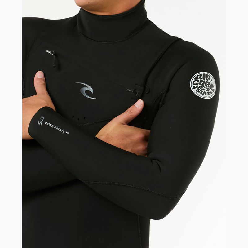 Pianka do pływania męska Rip Curl Dawn Patrol 4/3 mm Chest Zip black 5