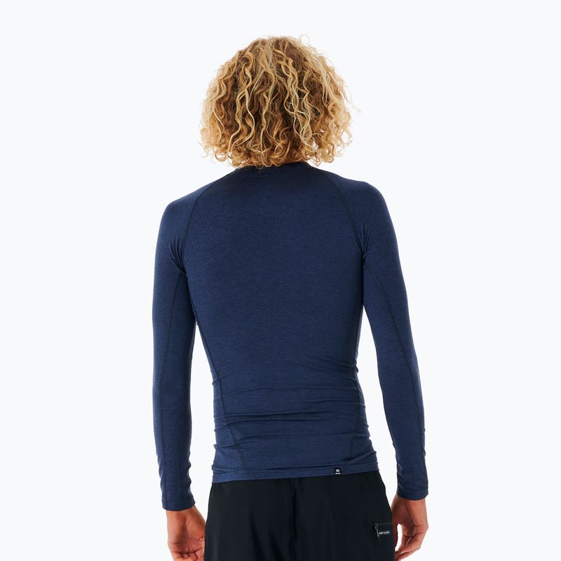 Longsleeve do pływania męski Rip Curl Dawn Patrol Perf navy marle 2