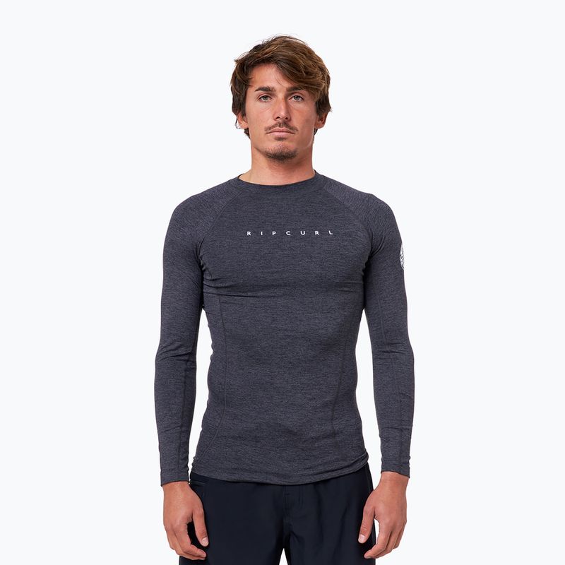 Longsleeve do pływania męski Rip Curl Dawn Patrol Perf black marled
