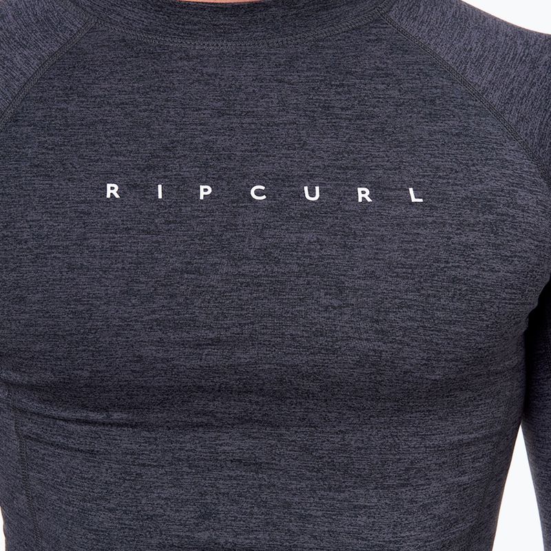 Longsleeve do pływania męski Rip Curl Dawn Patrol Perf black marled 3