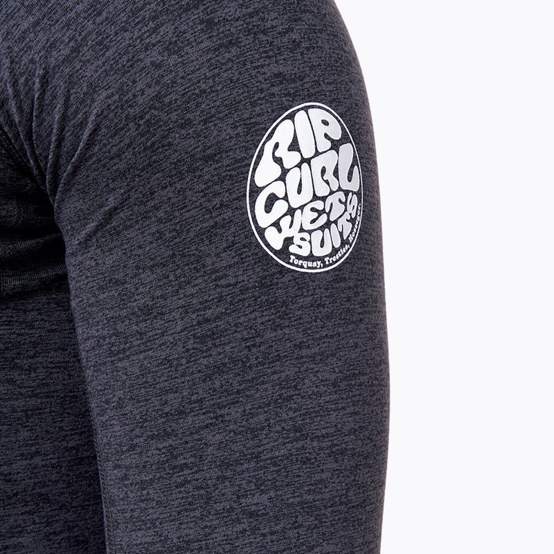 Longsleeve do pływania męski Rip Curl Dawn Patrol Perf black marled 4