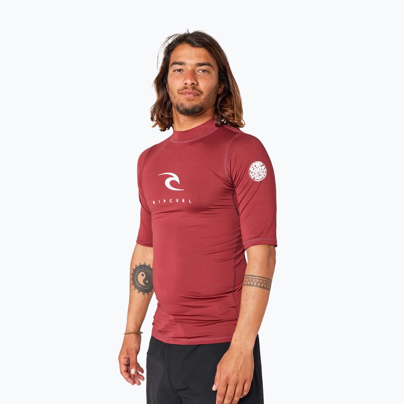 Koszulka do pływania męska Rip Curl Corps maroon 2