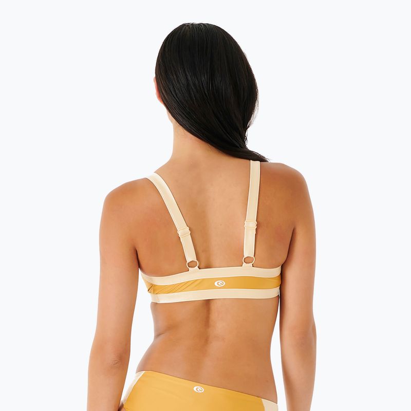 Góra od stroju kąpielowego Rip Curl Mirage Colour Block Tri gold 5