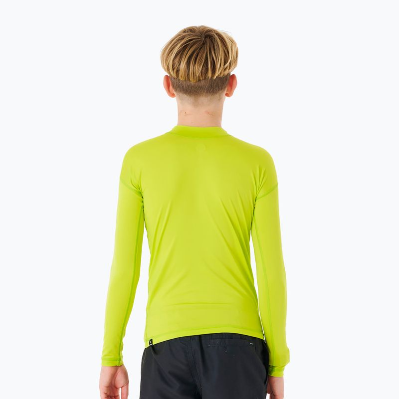 Longsleeve do pływania dziecięcy Rip Curl Corps Rash Vest lime 2