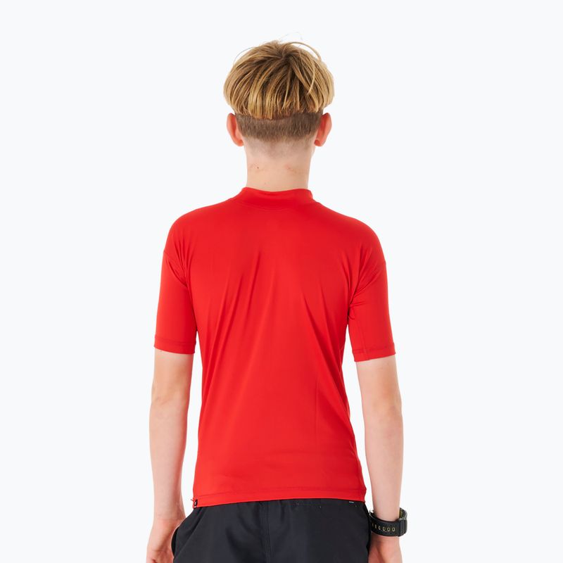 Koszulka do pływania dziecięca Rip Curl Corps Rash Vest red 2