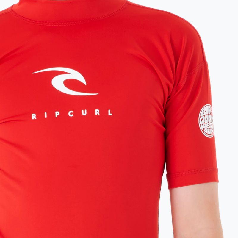 Koszulka do pływania dziecięca Rip Curl Corps Rash Vest red 3