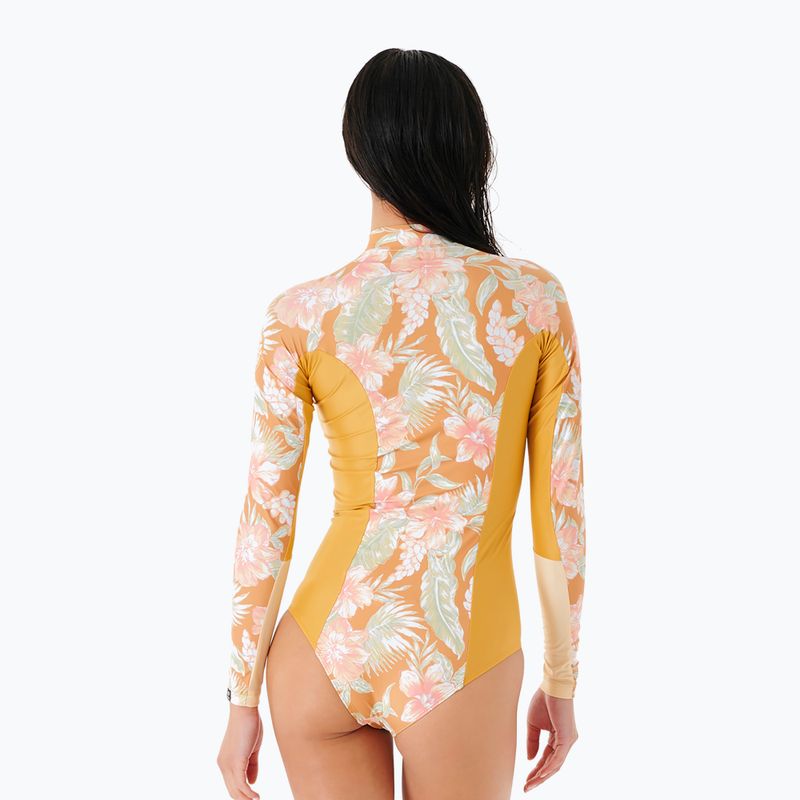 Strój kąpielowy jednoczęściowy damski Rip Curl Always Summer UPF 50+ Surfsuit gold 2