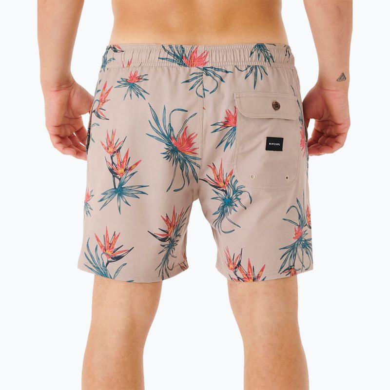 Szorty kąpielowe męskie Rip Curl Paradiso Volley taupe 3