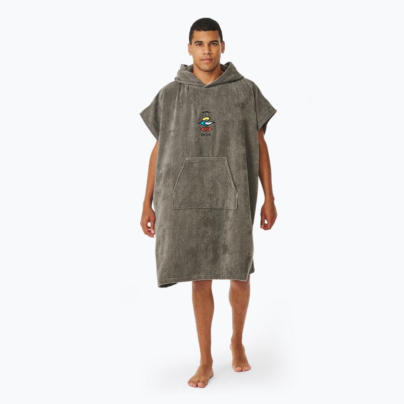 Ponczo męskie Rip Curl Logo Hooded grey