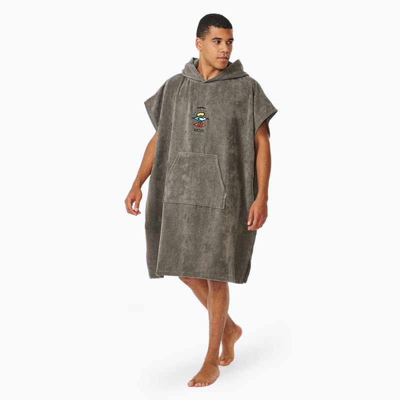 Ponczo męskie Rip Curl Logo Hooded grey 2