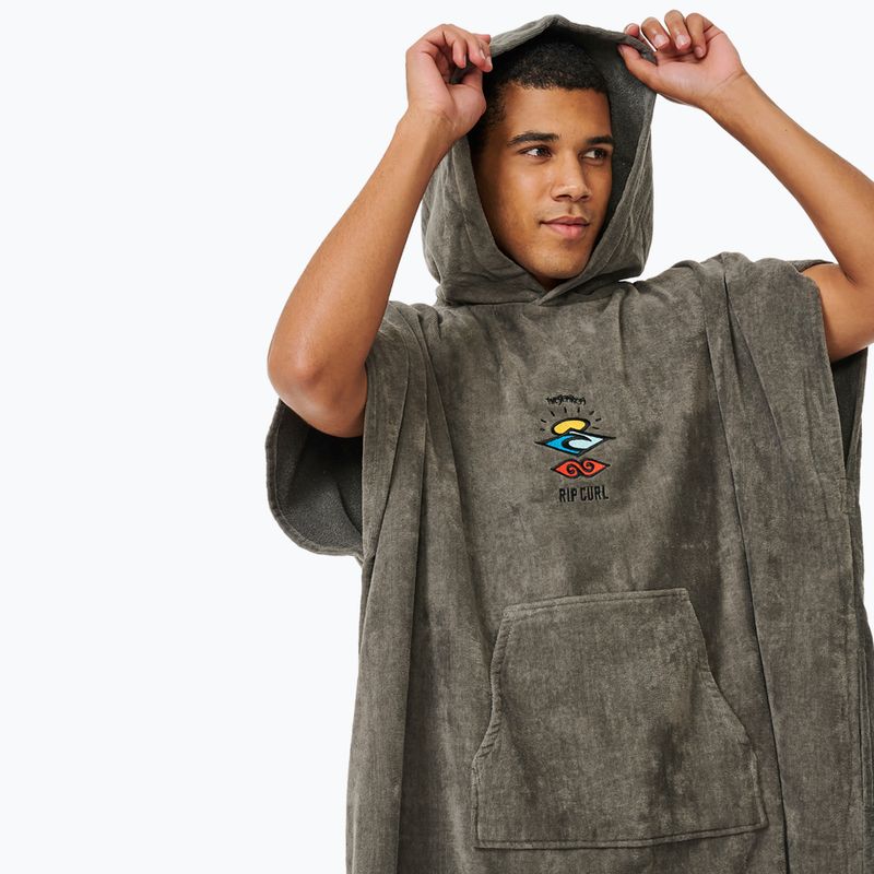 Ponczo męskie Rip Curl Logo Hooded grey 5