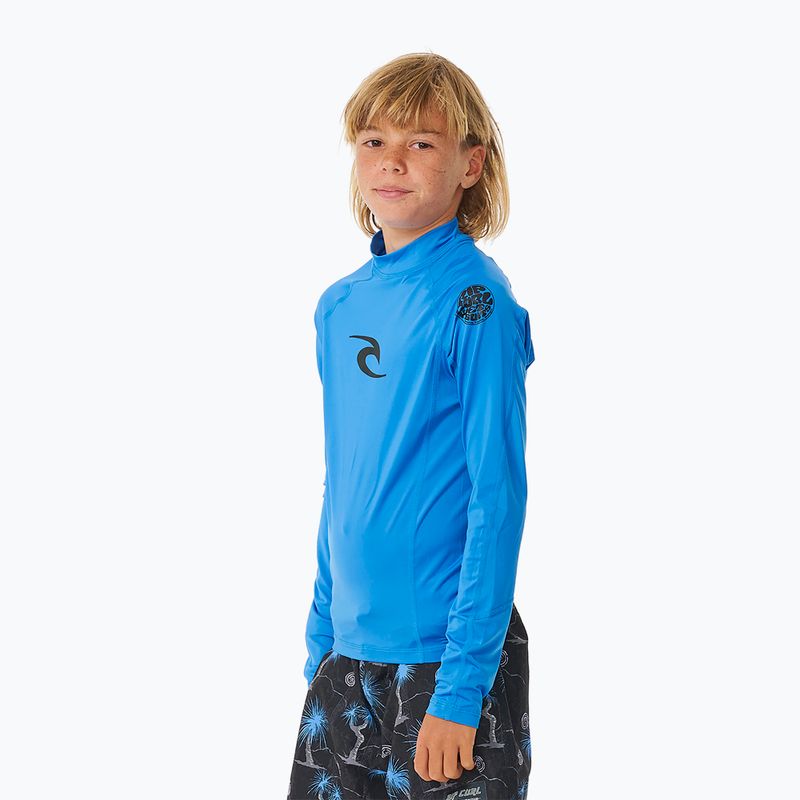 Longsleeve do pływania dziecięcy Rip Curl Brand Wave UPF Rash Vest blue gum 4